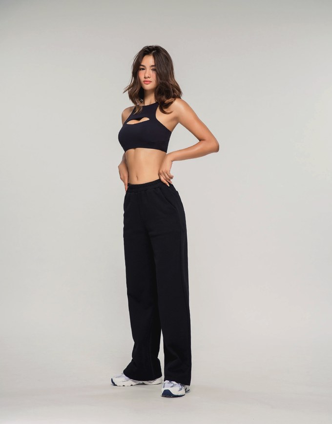 Straight Leg Elastic Track Pants