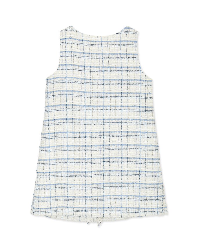 Chic Fringed A-Line Vest Mini Dress
