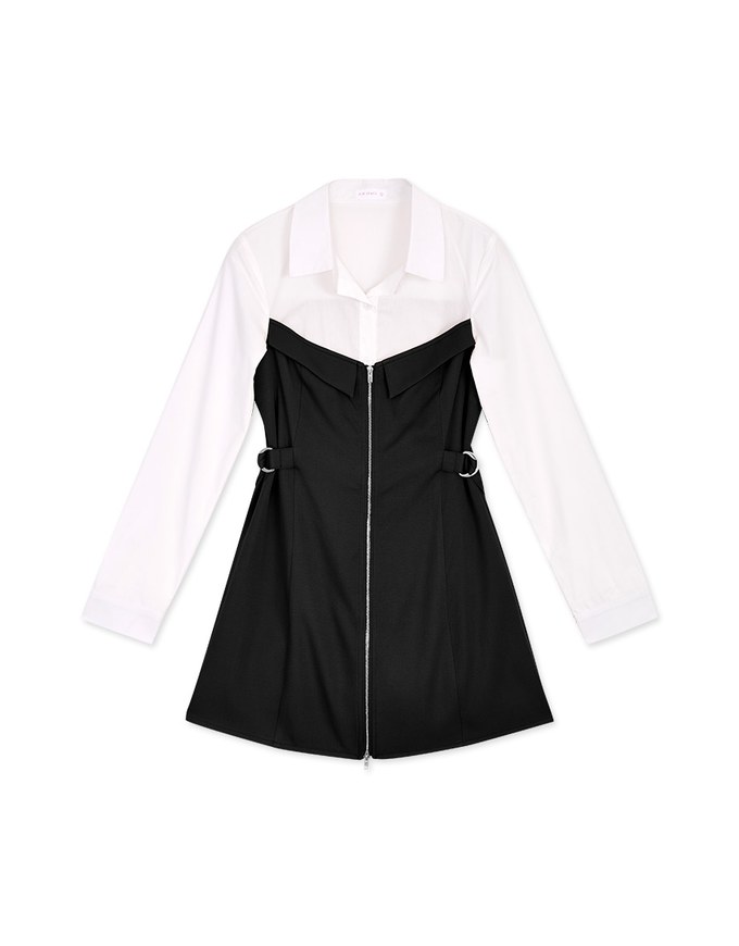 Fake Two Piece Mini Dress