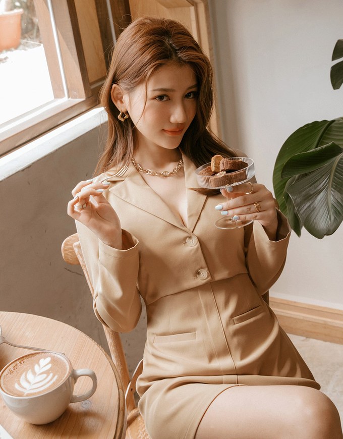 Whimsy Hollow Cut Waist Mini Dress