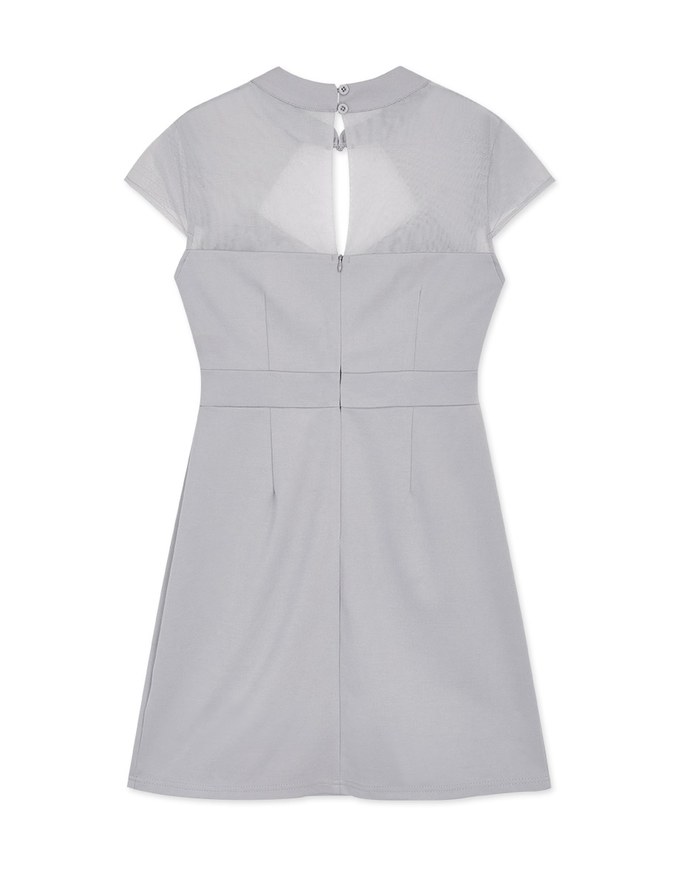 Qipao DRESS Heart Neck Design Slit Mini Cheongsam Dress