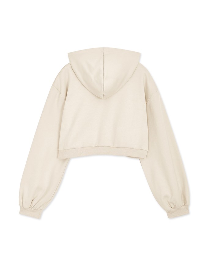 Hooded Zip Crop Track Blazer Jacket