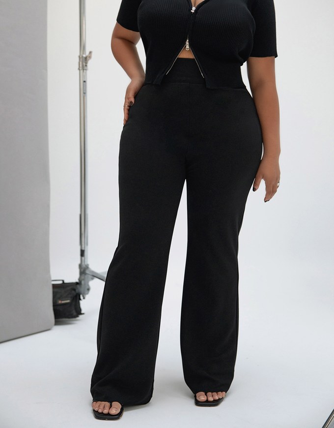 Stark Minimalism High Waisted Flare Pants