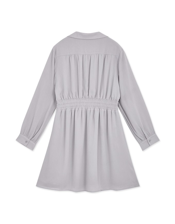 Smart Casual V-Neck Shirt Dress