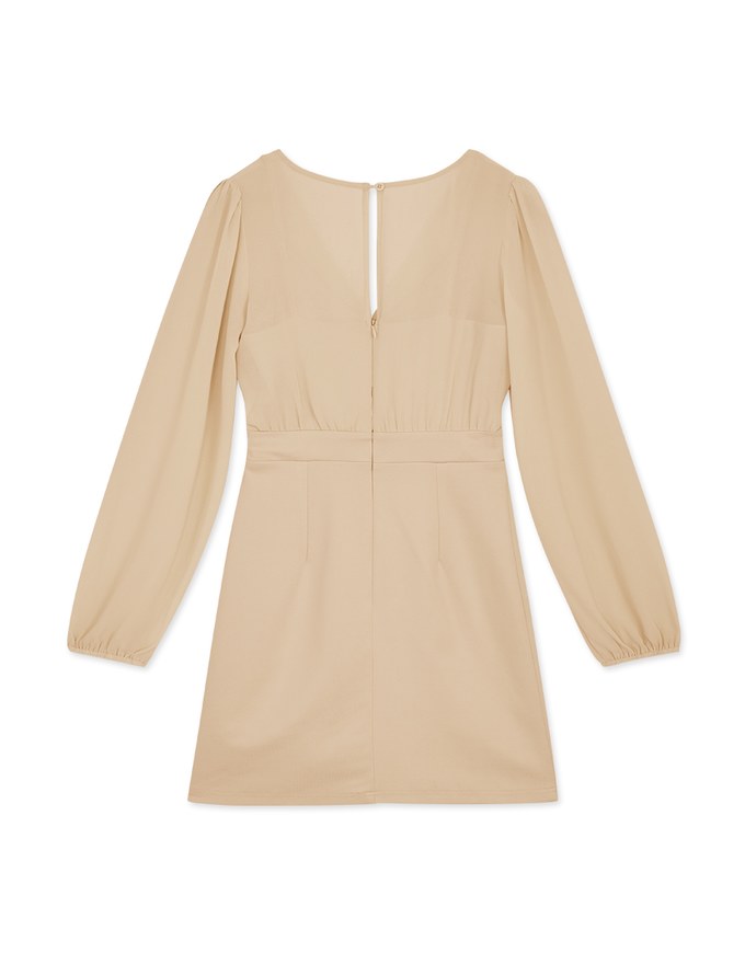 Slit Fake Two-Piece Mini Dress