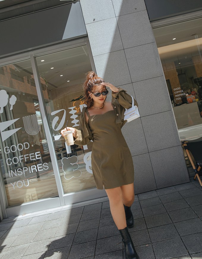 Modern Twist Crop Blouse Shirt + Sweetheart Dress Set Wear