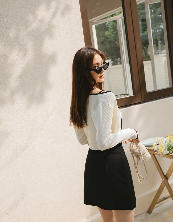 Refined Two Piece Knit Top