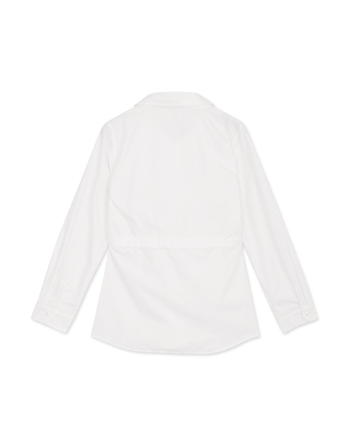 2WAY Buttoned Long Blouse Shirt
