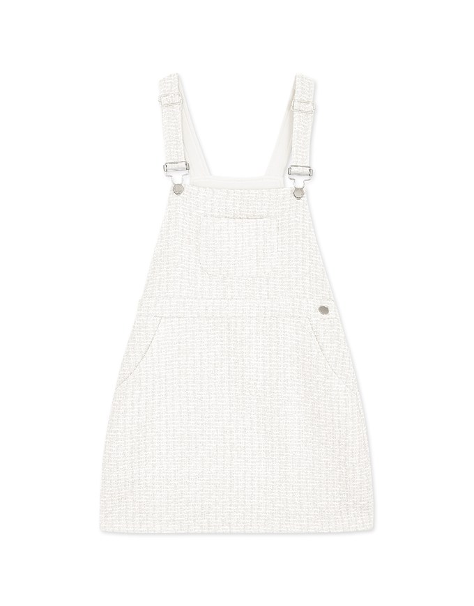 Woven Tweed Suspender Mini Dress
