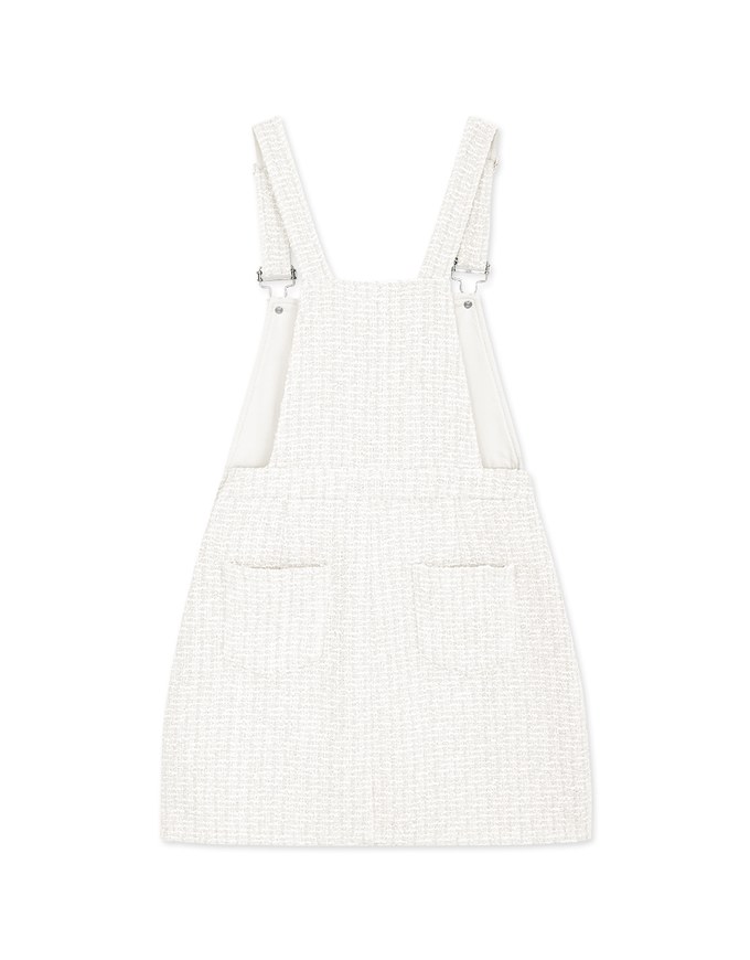 Woven Tweed Suspender Mini Dress