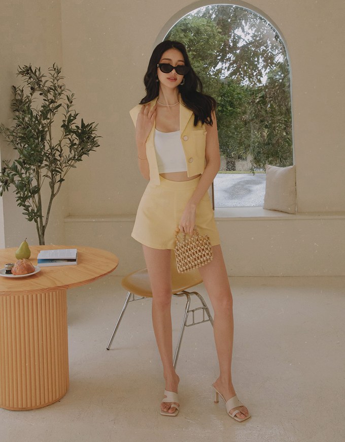 Classic Tweed Gingham Shorts