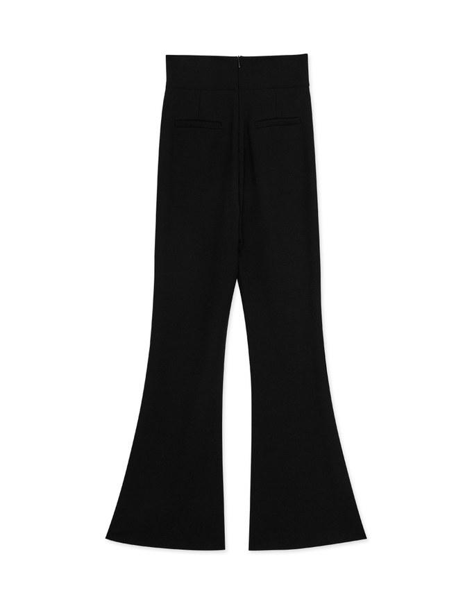Stark Minimalism High Waisted Flare Pants
