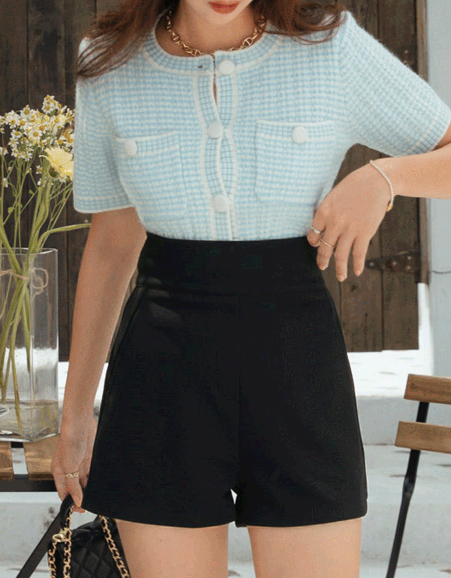 Stark Minimalism High Waisted Shorts