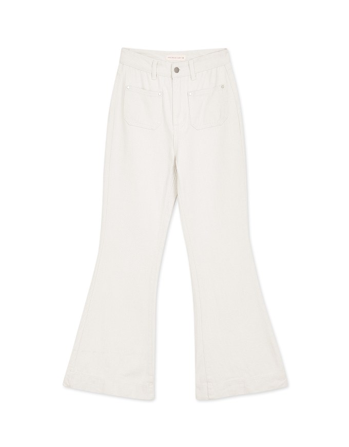 Slim Fit Long Leg Flare Pants