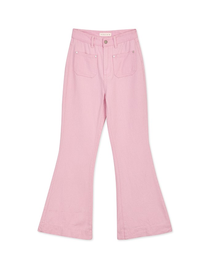 Slim Fit Long Leg Flare Pants