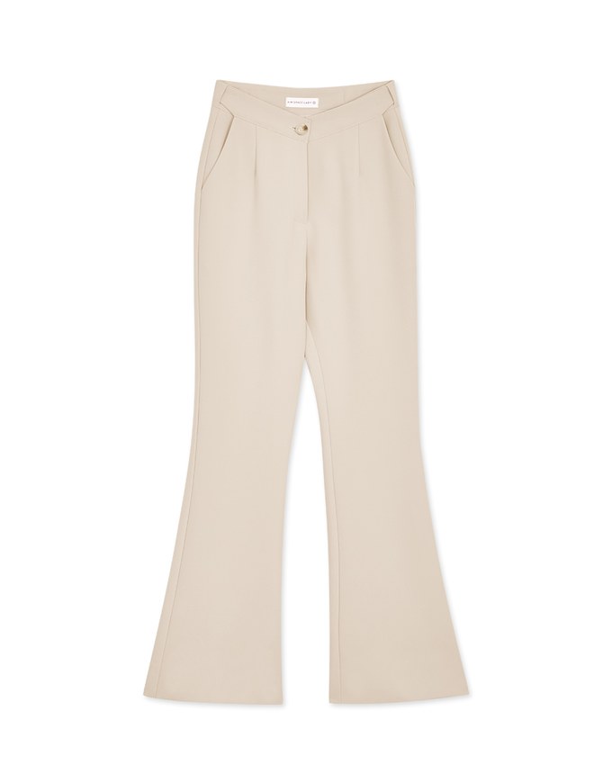 Sleek CEO Invisible Elastic Flare Pants