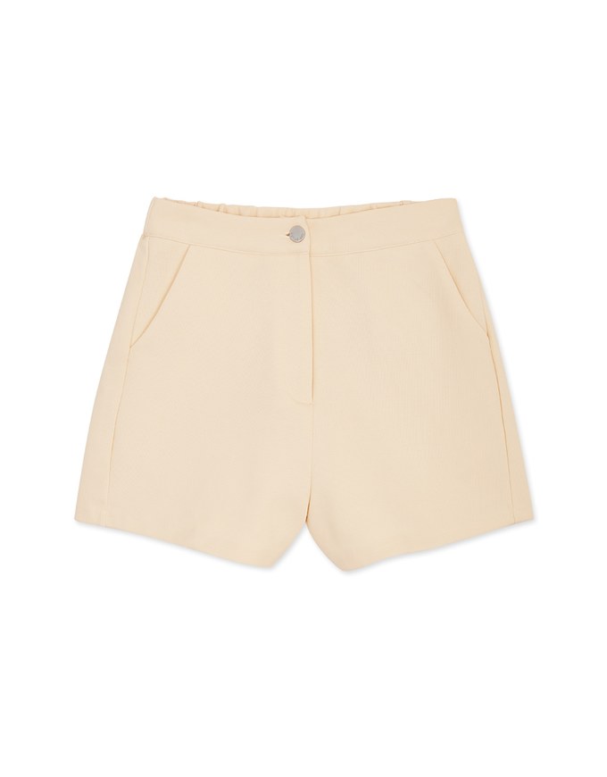 Plain Cotton Elastic Shorts