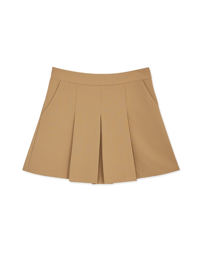Wide Pleated Elasticated Skorts