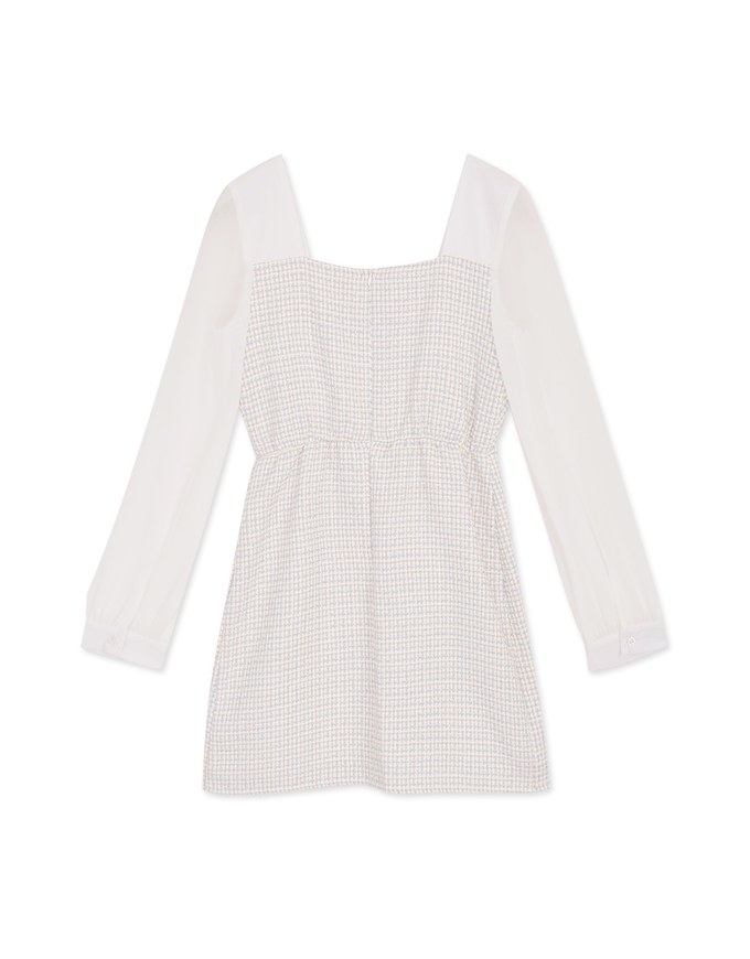 Classy Tweed Splice Mini Dress