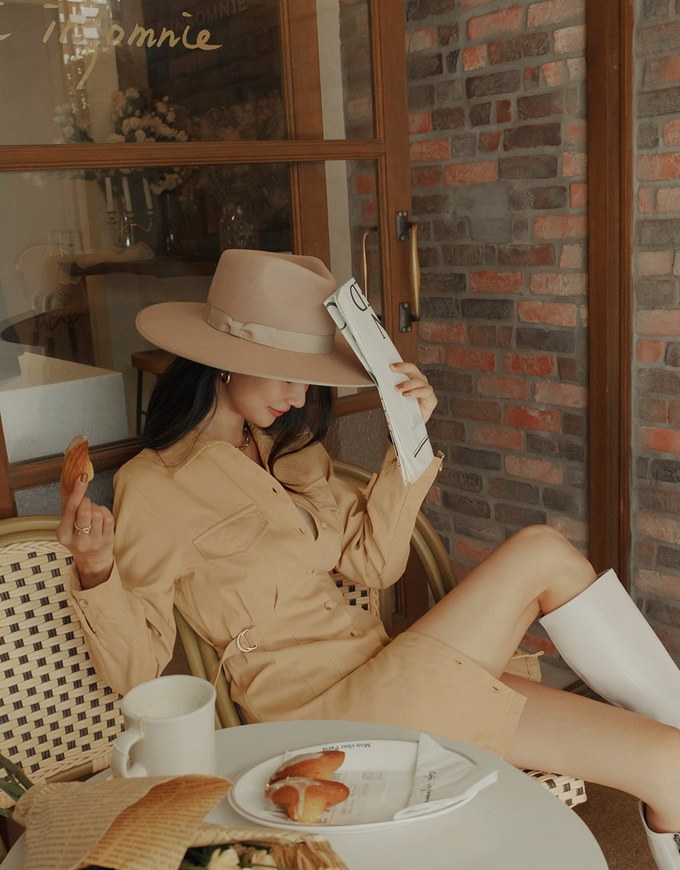 Button Down Pleated Shirt Mini Dress