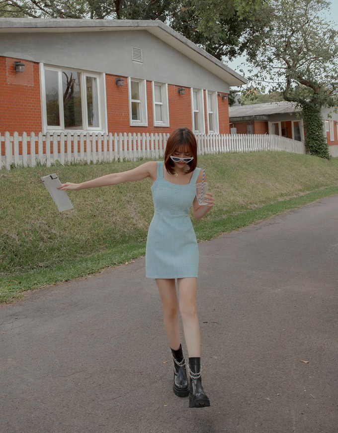 Classic Tweed Mini Tank Dress