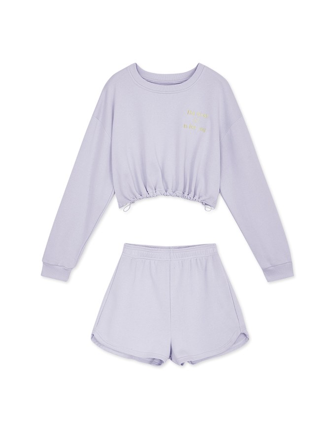 Casual Cooling Embroidered Shorts Set