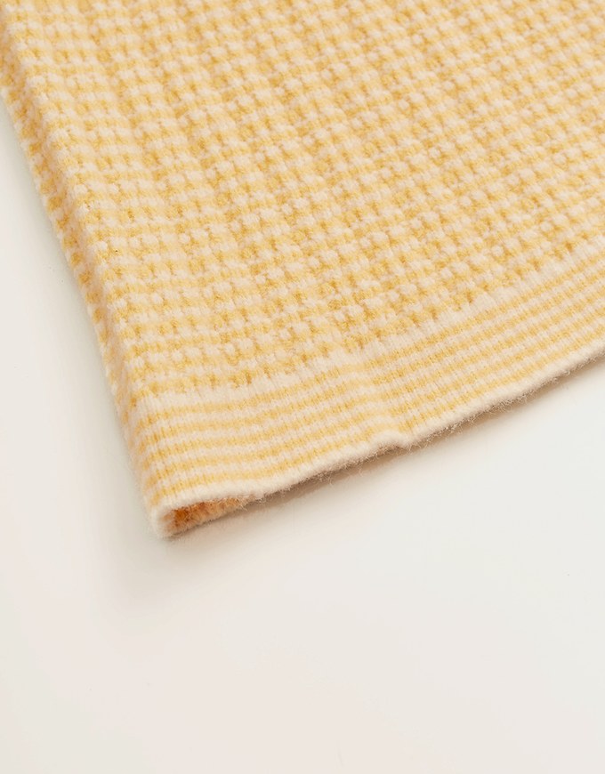 Tweed Style Knit Mini Skirt