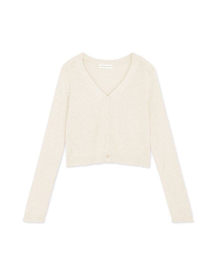 Gauze Buttoned Knit Top