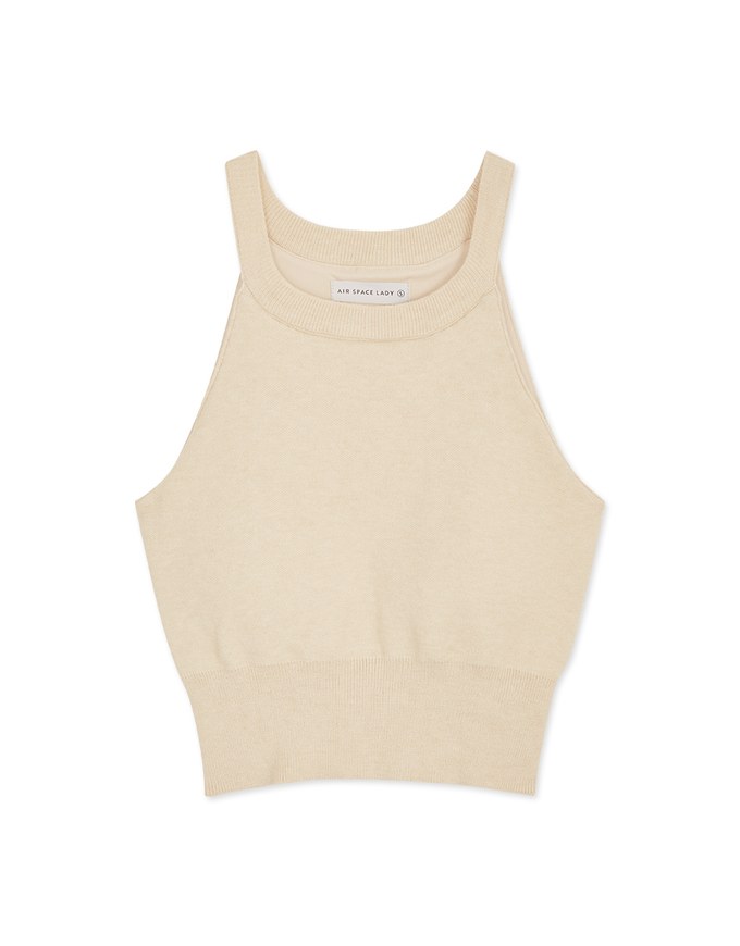Halter Crop Top (With Bra Pad)