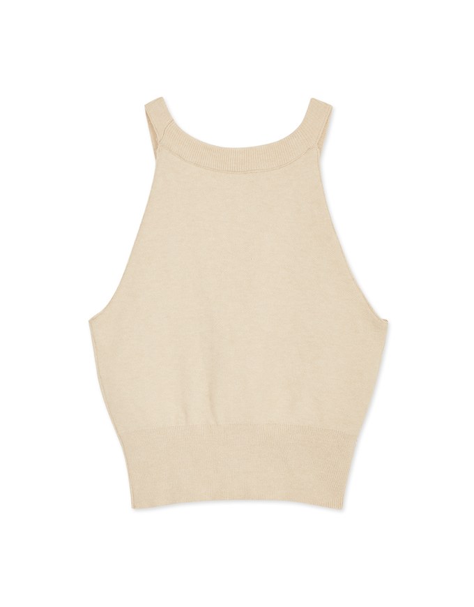 Halter Crop Top (With Bra Pad)