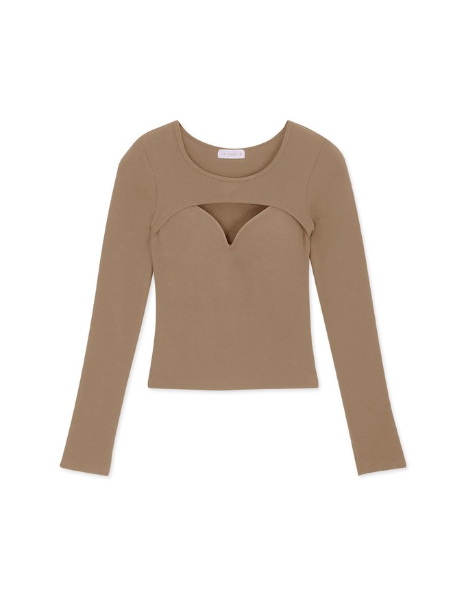 Warm↑Up 2.0 Push-Up Light Velvet Hollow Fake Two Crop Bratop