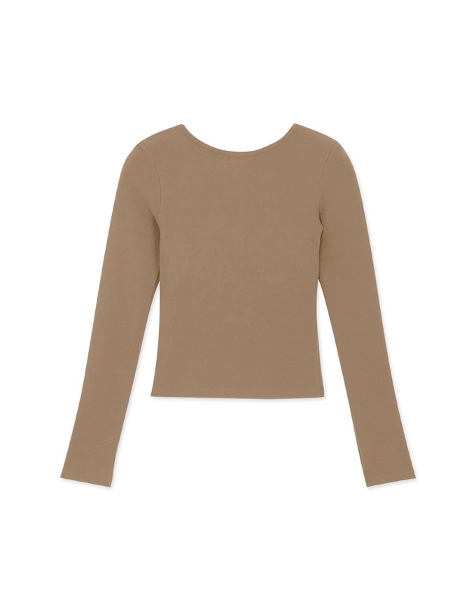 Warm↑Up 2.0 Push-Up Light Velvet Hollow Fake Two Crop Bratop