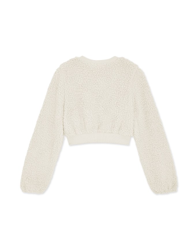 V-Neck Button-Down Crop Loose Top