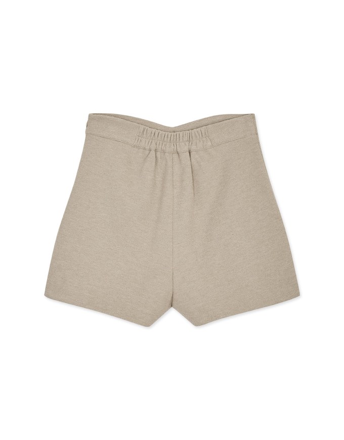 Plain Cotton One-Piece Drawstring Skorts