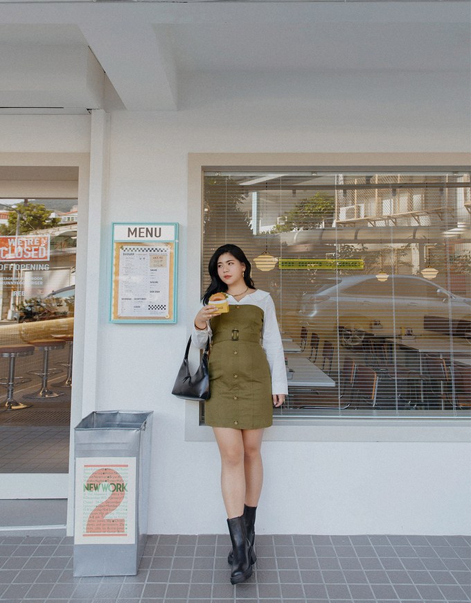 Button-Down Blouse Shirt s Mini Dress (With Belt)