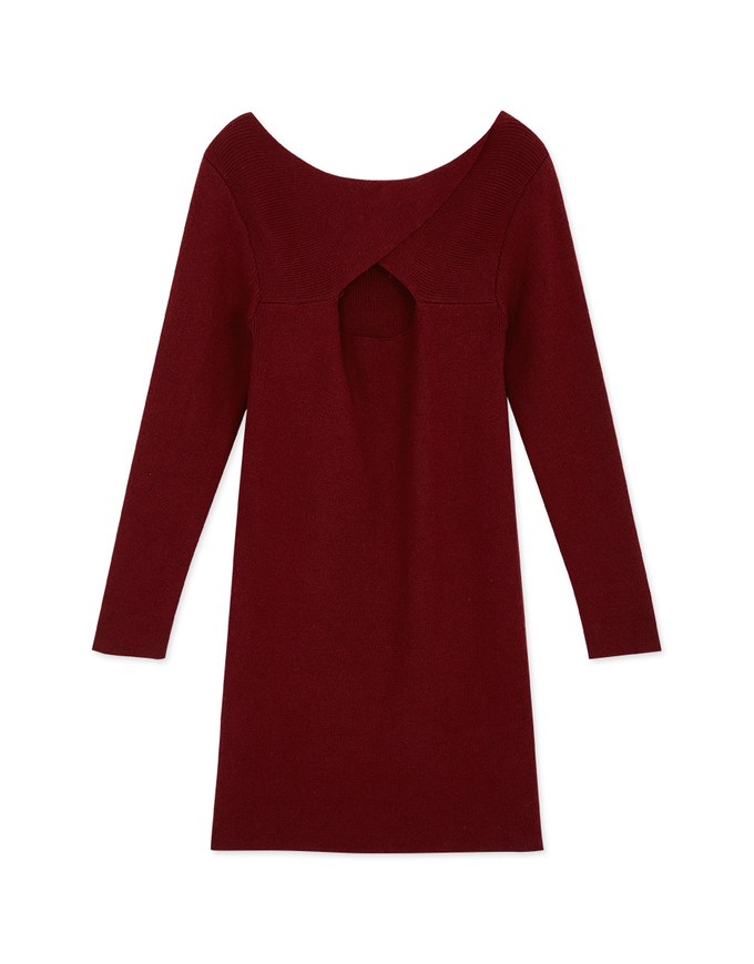 2-Way Hollowed Bodycon Knit Dress