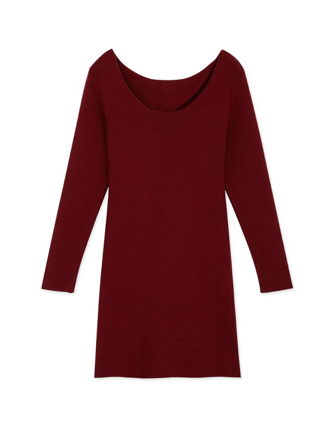 2-Way Hollowed Bodycon Knit Dress