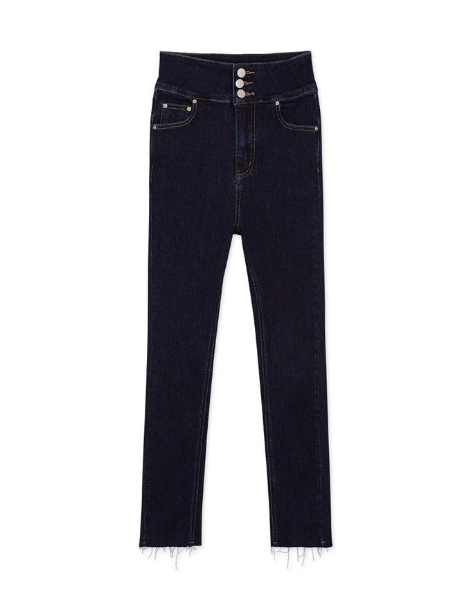 High Waisted Slim Fit Denim Jeans Pants
