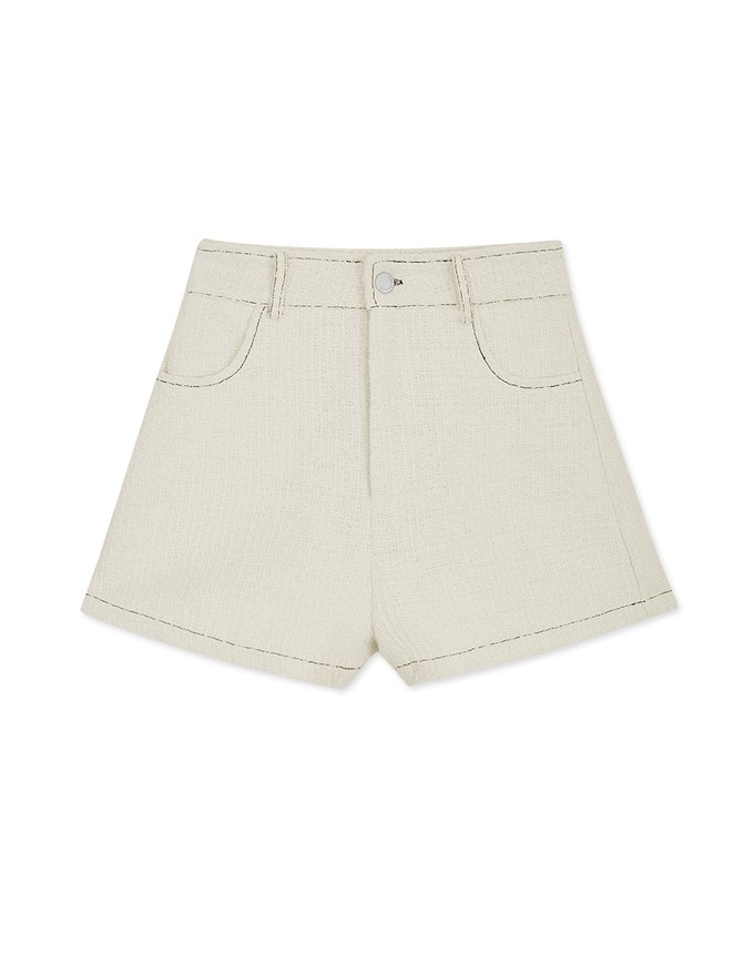 Classic Tweed Textured Shorts