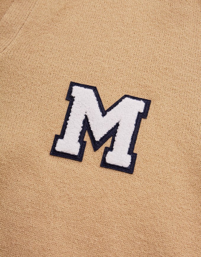 Preppy Lapel Collar Knit Top