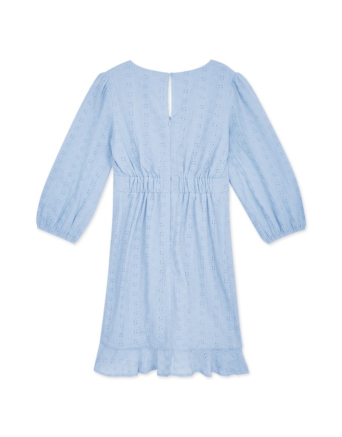 Wrinkled Lace Mini Dress