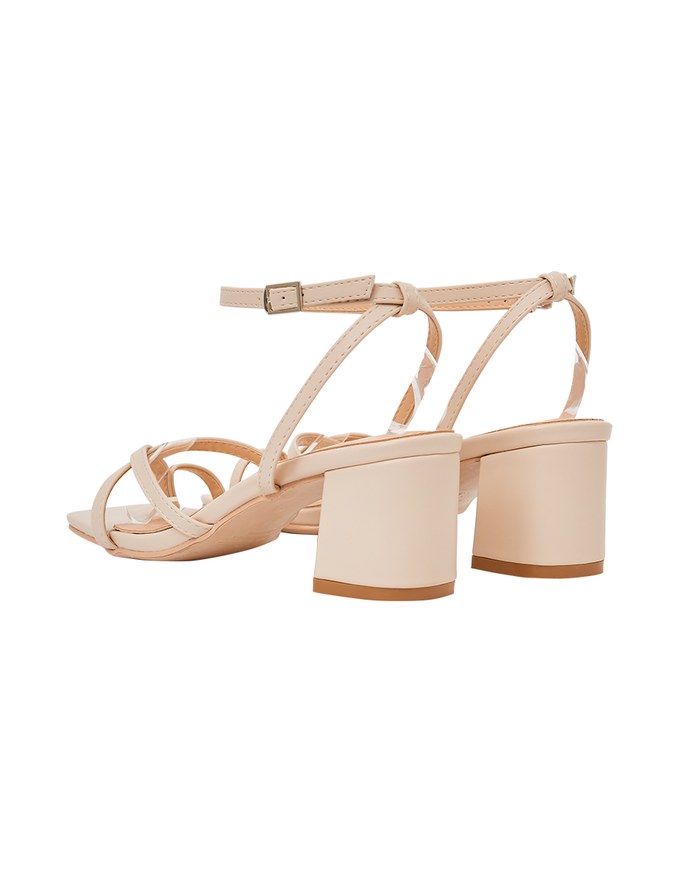 CrossDesignMid-Heel Sandals