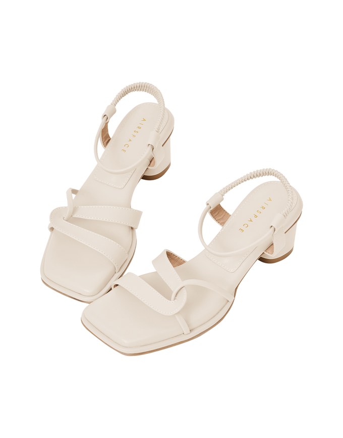 Staggered Elastic Back Sandals