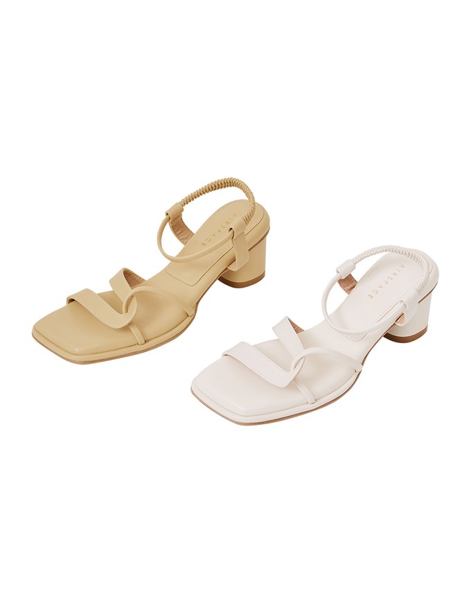 Staggered Elastic Back Sandals