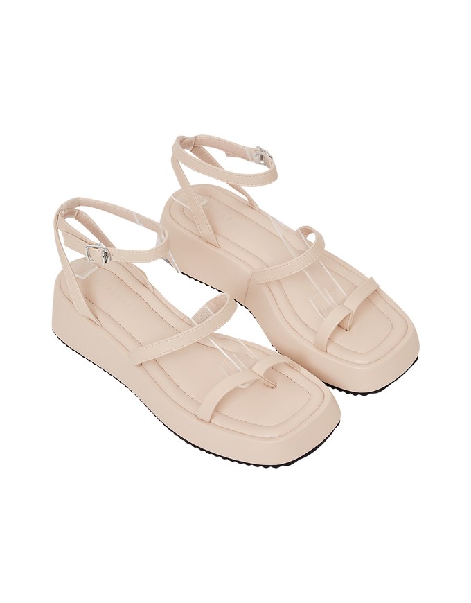 Slip-On Mid-Heel Sandals