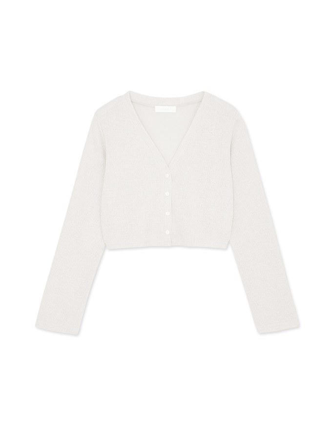 Pastel Color Correction Knit Cardigan Top