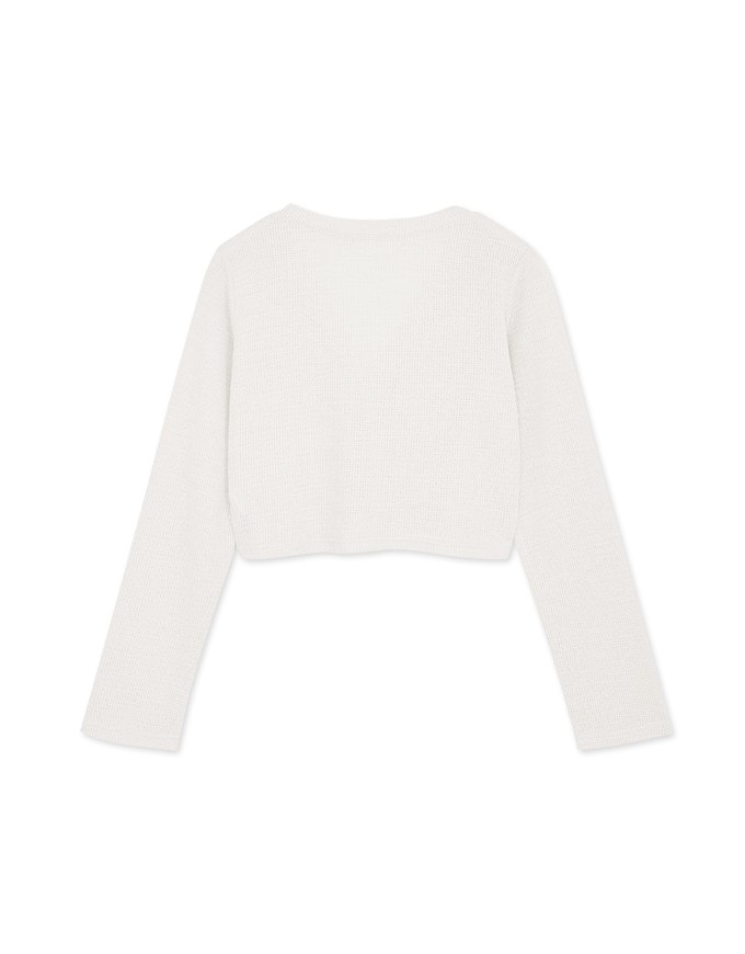 Pastel Color Correction Knit Cardigan Top