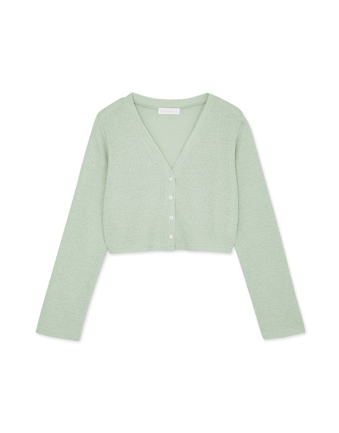 Pastel Color Correction Knit Cardigan Top