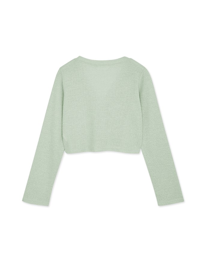 Pastel Color Correction Knit Cardigan Top