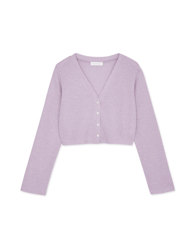 Pastel Color Correction Knit Cardigan Top